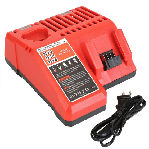 M12 M18 Rapid Fast Charger Fit for Milwaukee 10.8-18V Battery