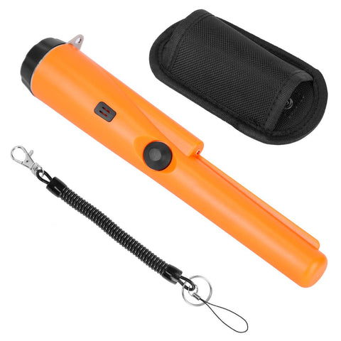 Handheld Metal Detector Pin Pointer Probe Wand Sensitive w/ Holster & LED Light