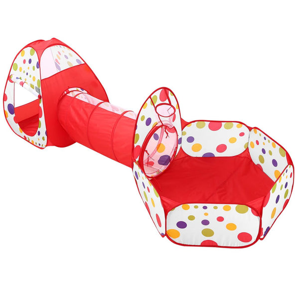 tent and ball pit 3 In 1 Child Crawl Tunnel Tent Kids Play Tent Ball Pit Set
