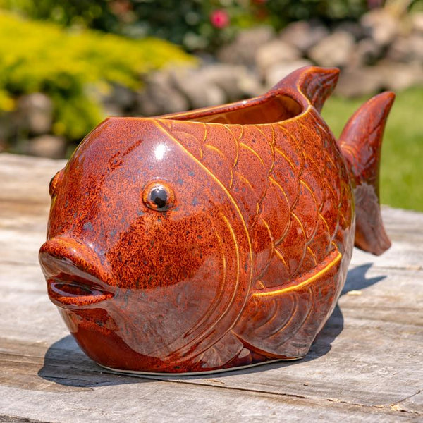 Hand Painted Ceramic Planters in Animal Designs