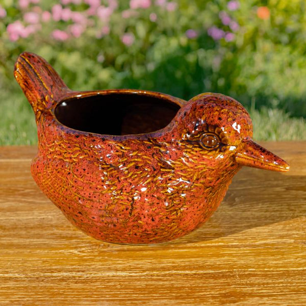 Hand Painted Ceramic Planters in Animal Designs
