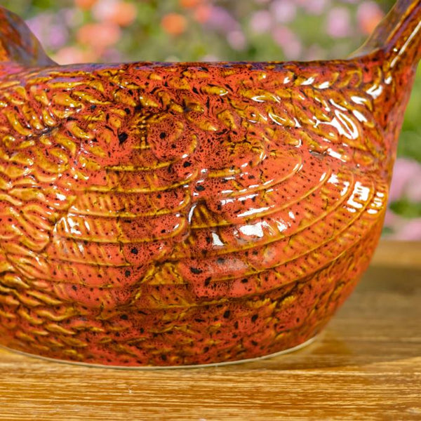 Hand Painted Ceramic Planters in Animal Designs