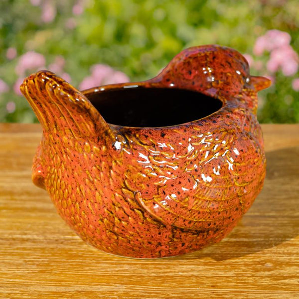 Hand Painted Ceramic Planters in Animal Designs