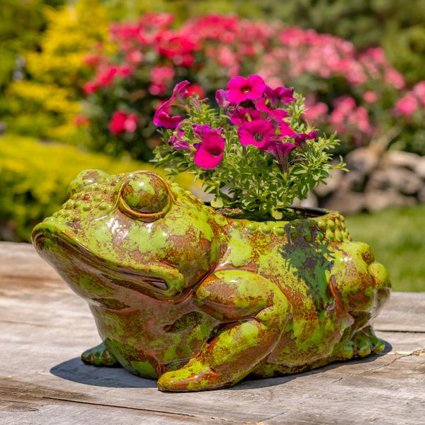 Hand Painted Ceramic Planters in Animal Designs