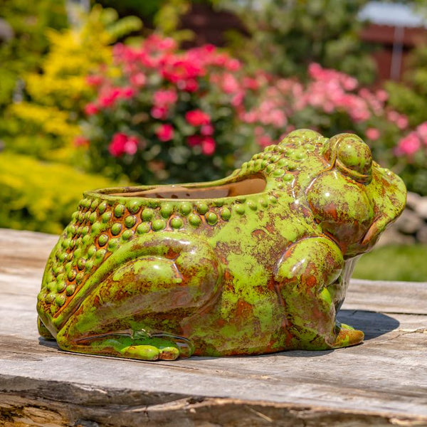 Hand Painted Ceramic Planters in Animal Designs