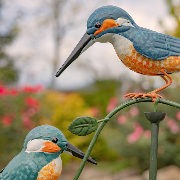 Double Hummingbird Balance Stake "Tiny & Teeny" 47" Tall
