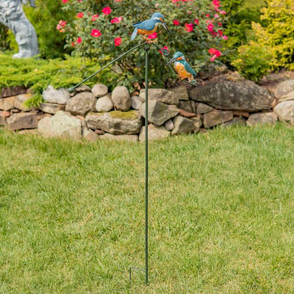 Double Hummingbird Balance Stake "Tiny & Teeny" 47" Tall