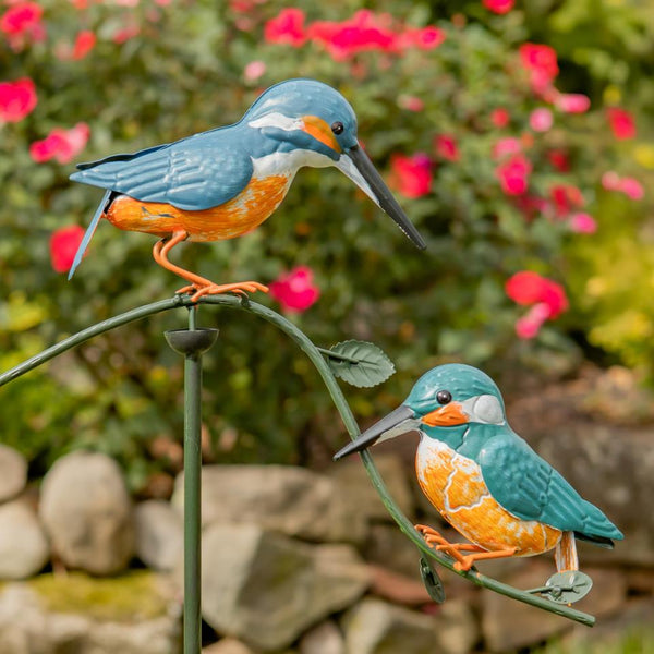 Double Hummingbird Balance Stake "Tiny & Teeny" 47" Tall