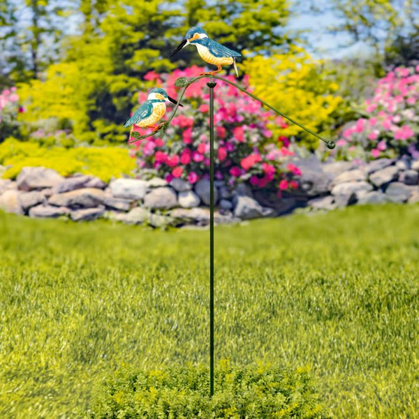 Double Hummingbird Balance Stake "Tiny & Teeny" 47" Tall