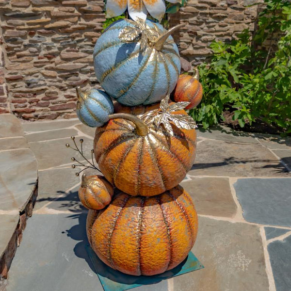 Large Thanksgiving Harvest Arch with Scarecrow, Sunflower, & Pumpkin Pillars