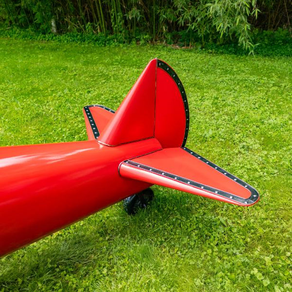 10ft. Long Metal Decorative Bi-Plane Decoration with Seating