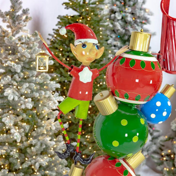 Large Entry "Merry Christmas" Archway with Santa's Elves 10.75ft. Tall