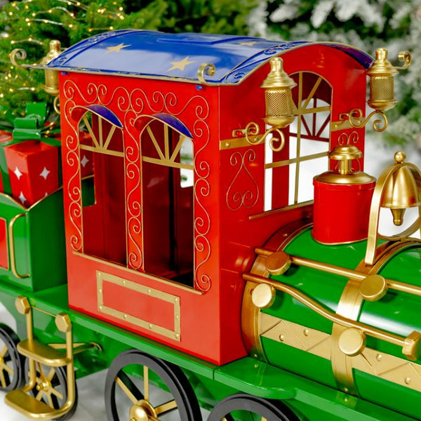 Medium Christmas Train with Cart & Lanterns