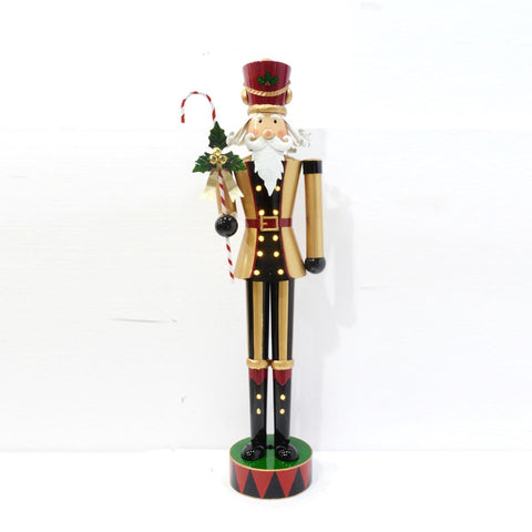 65" Tall Standing Iron Nutcracker Figurines Christmas Holiday Decor