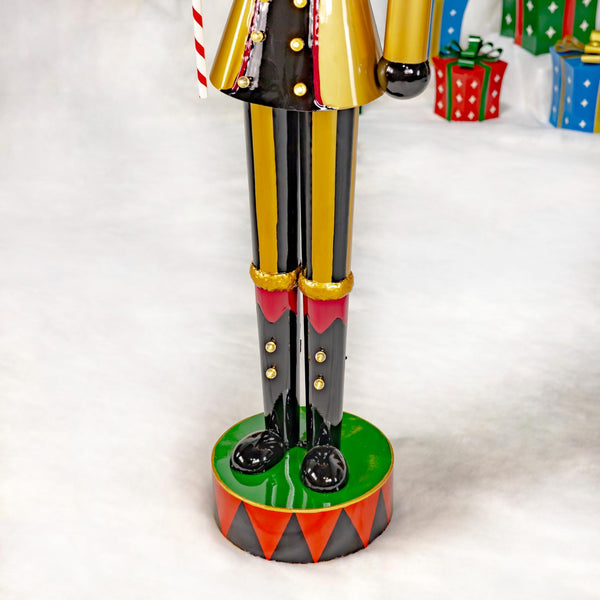 65" Tall Standing Iron Nutcracker Figurines Christmas Holiday Decor