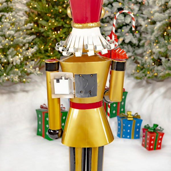 65" Tall Standing Iron Nutcracker Figurines Christmas Holiday Decor