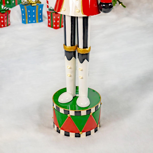 65" Tall Standing Iron Nutcracker Figurines Christmas Holiday Decor