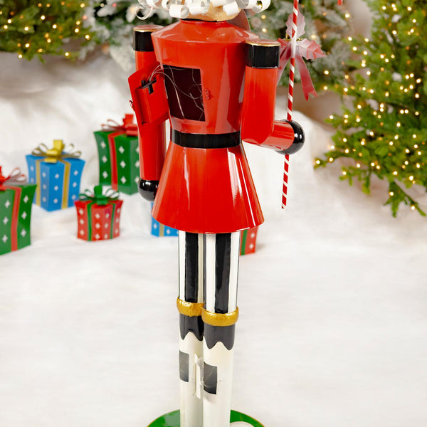 65" Tall Standing Iron Nutcracker Figurines Christmas Holiday Decor
