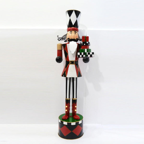65" Tall Standing Iron Nutcracker Figurines Christmas Holiday Decor