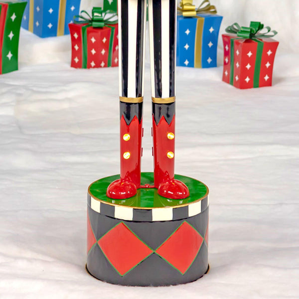 65" Tall Standing Iron Nutcracker Figurines Christmas Holiday Decor