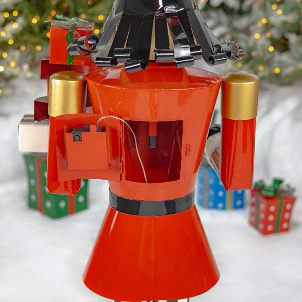 65" Tall Standing Iron Nutcracker Figurines Christmas Holiday Decor