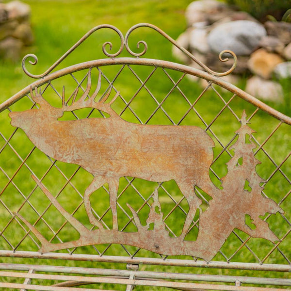 Classic Iron Benches with Animal Silhouette Shapes