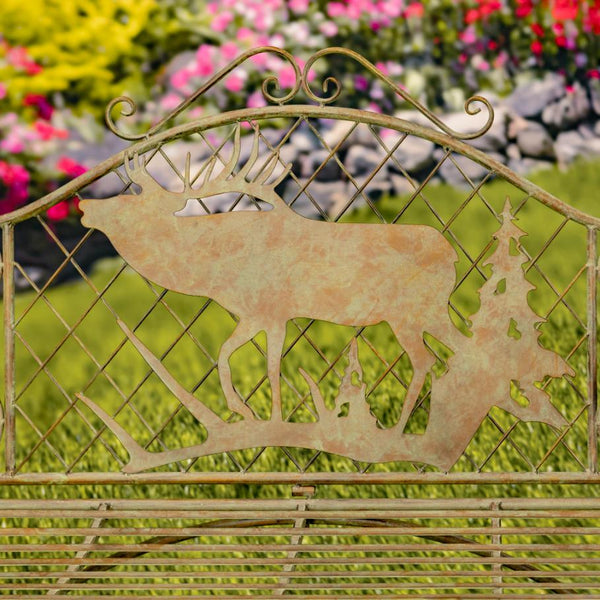 Classic Iron Benches with Animal Silhouette Shapes