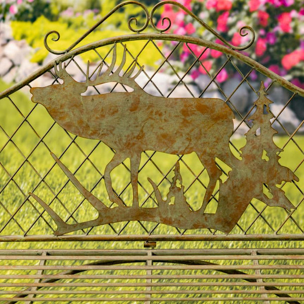 Classic Iron Benches with Animal Silhouette Shapes