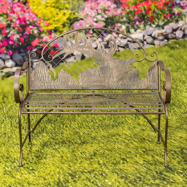 Classic Iron Benches with Animal Silhouette Shapes