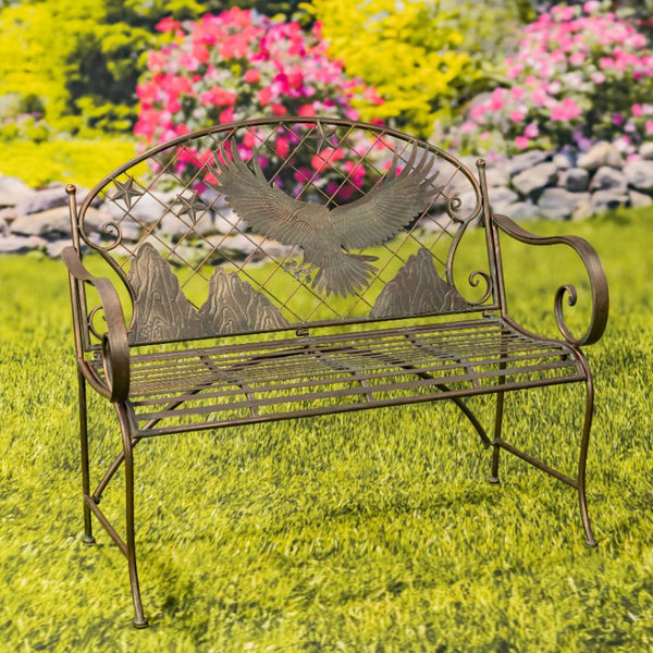 Classic Iron Benches with Animal Silhouette Shapes