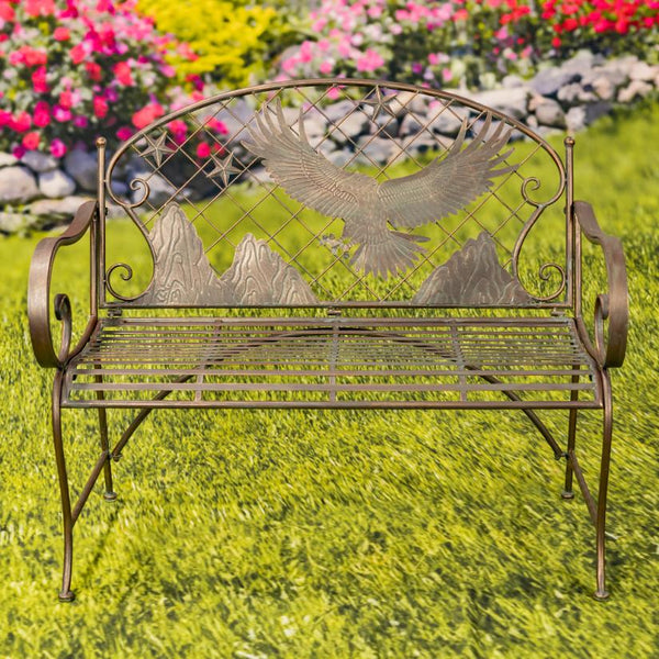 Classic Iron Benches with Animal Silhouette Shapes