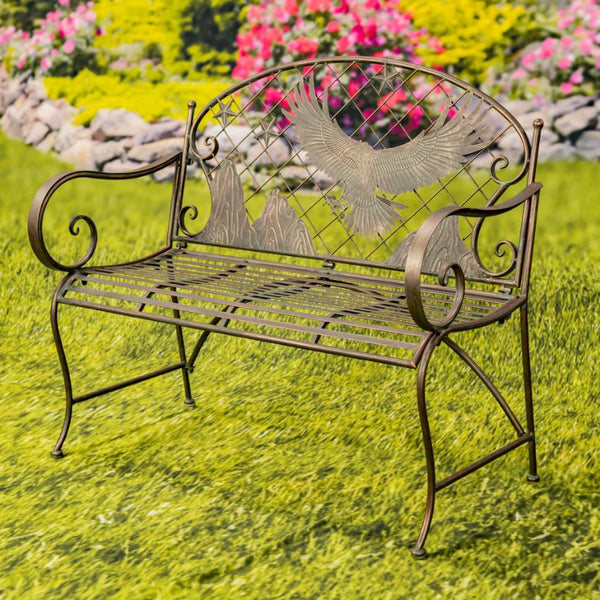 Classic Iron Benches with Animal Silhouette Shapes