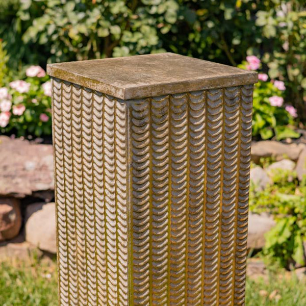 Set of 3 Gold Metal Decorative Pedestal Pillars Plant Stand Displays