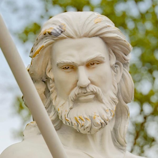 Magnesium Merman Garden Statue Holding Trident "Roberto" 50" Tall
