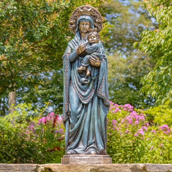 "Our Lady of Perpetual Help" Magnesium Garden Statue 48" Tall