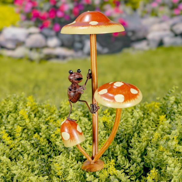 Set of 6 Assorted Ants Frogs Butterflies Garden Stakes