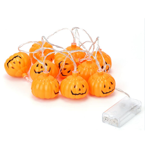 Pumpkin Halloween String Lights 5Ft Length LED Lamps Battery Powered Decorative Lights