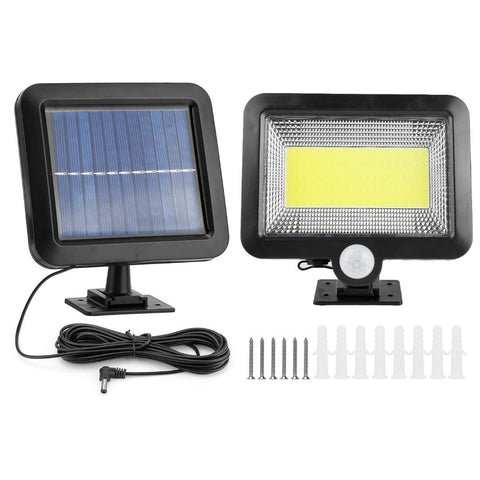 Solar Powered Wall Lights Outdoor 100 LED Motion Sensor Lamp Dusk To Dawn Sensor