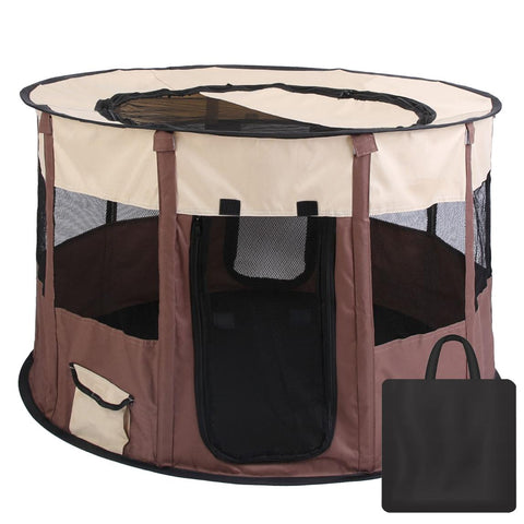 Portable Pet Playpen Travel Foldable Waterproof Outdoor Cage Tent Cover Dog Cat Rabbit
