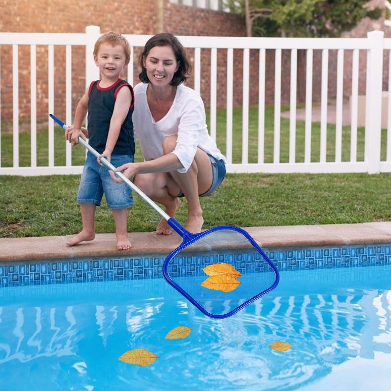 Swinging Pool Skimmer Cleaner Mesh Net Leaf Cleaning Scoop Pool Leaf R ...
