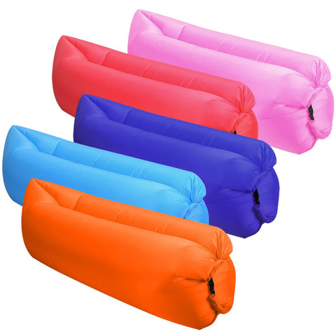 Inflatable Lounger Air Sofa Lazy Bed Sofa Portable Bag Water-Resistant Lake Beach Camping