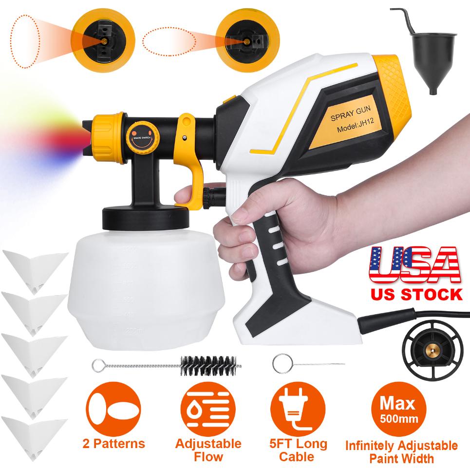 Hand Color Spray Machine Electric Paint Sprayer HVLP Spray Painting Gun Handheld Painter with D ...