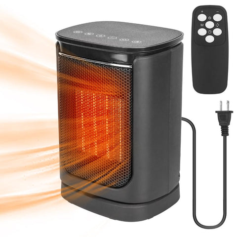1500W Electric Space Heater Ceramic Heater Fan Oscillating Heating Fan with 3 Modes