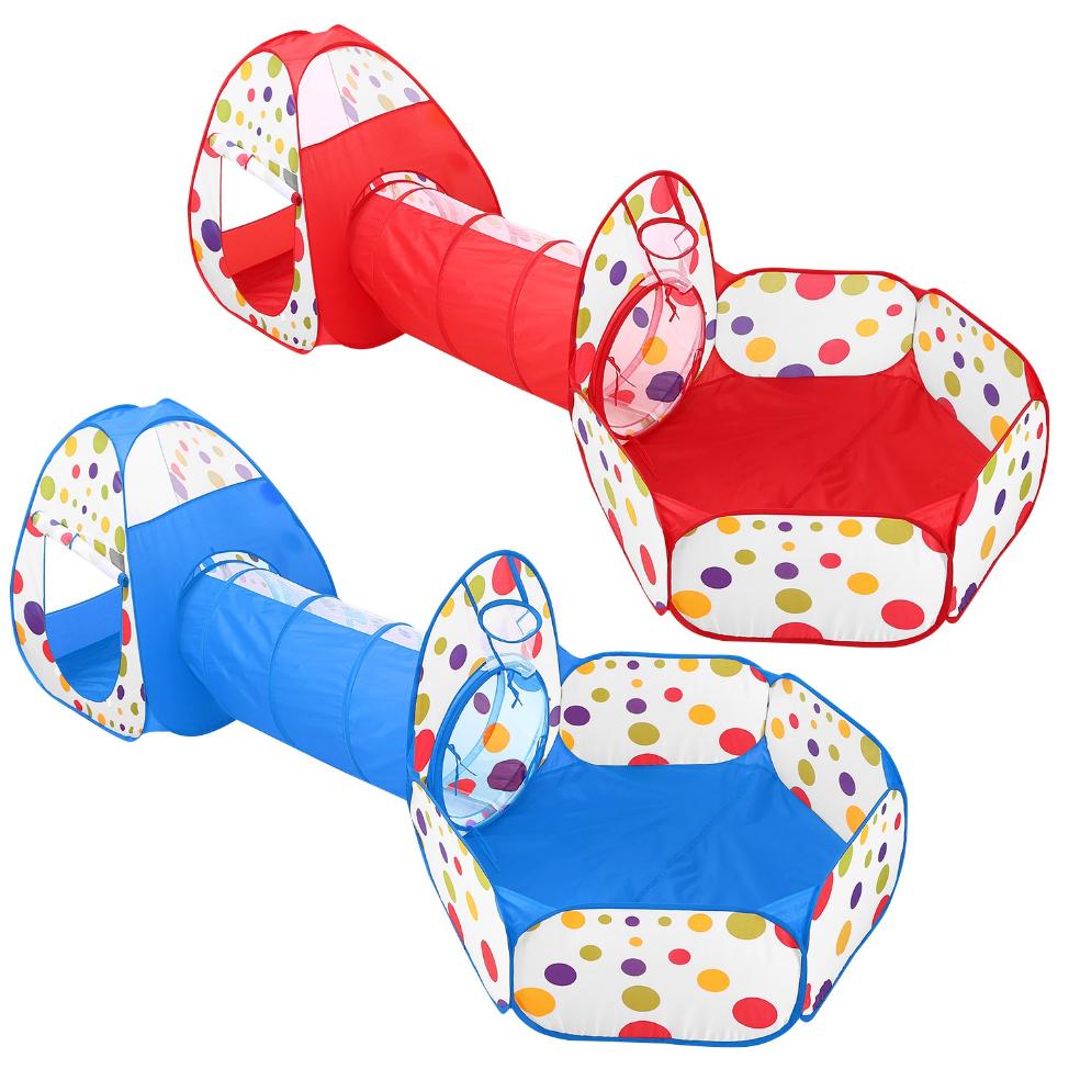 Child Crawl Tunnel Tent Kids Play Tent Ball Pit Set Children Play Hous – YardEpic