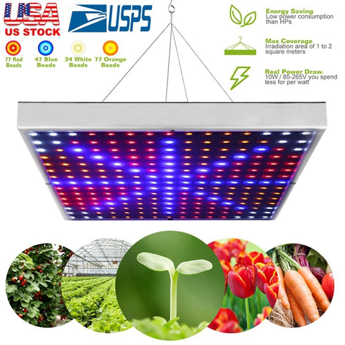 225 LED Grow Light Full Spectrum Hanging Plant Grow Lamp for Greenhouse (15W LEDs)