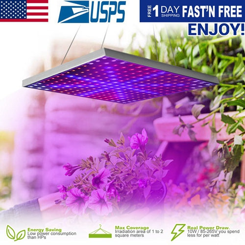 225 LED Grow Light Full Spectrum Hanging Plant Grow Lamp for Greenhouse (15W LEDs)