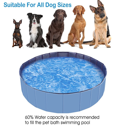Foldable Pet Swimming Pool PVC Kiddie Baby Dog Swim Pool Bathing Tub