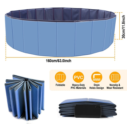 Foldable Pet Swimming Pool PVC Kiddie Baby Dog Swim Pool Bathing Tub