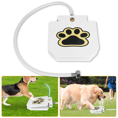 Dog Water Fountain Pet Push Dispenser Step-on Activated Sprinkler Paw Pedal