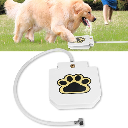 Dog Water Fountain Pet Push Dispenser Step-on Activated Sprinkler Paw Pedal